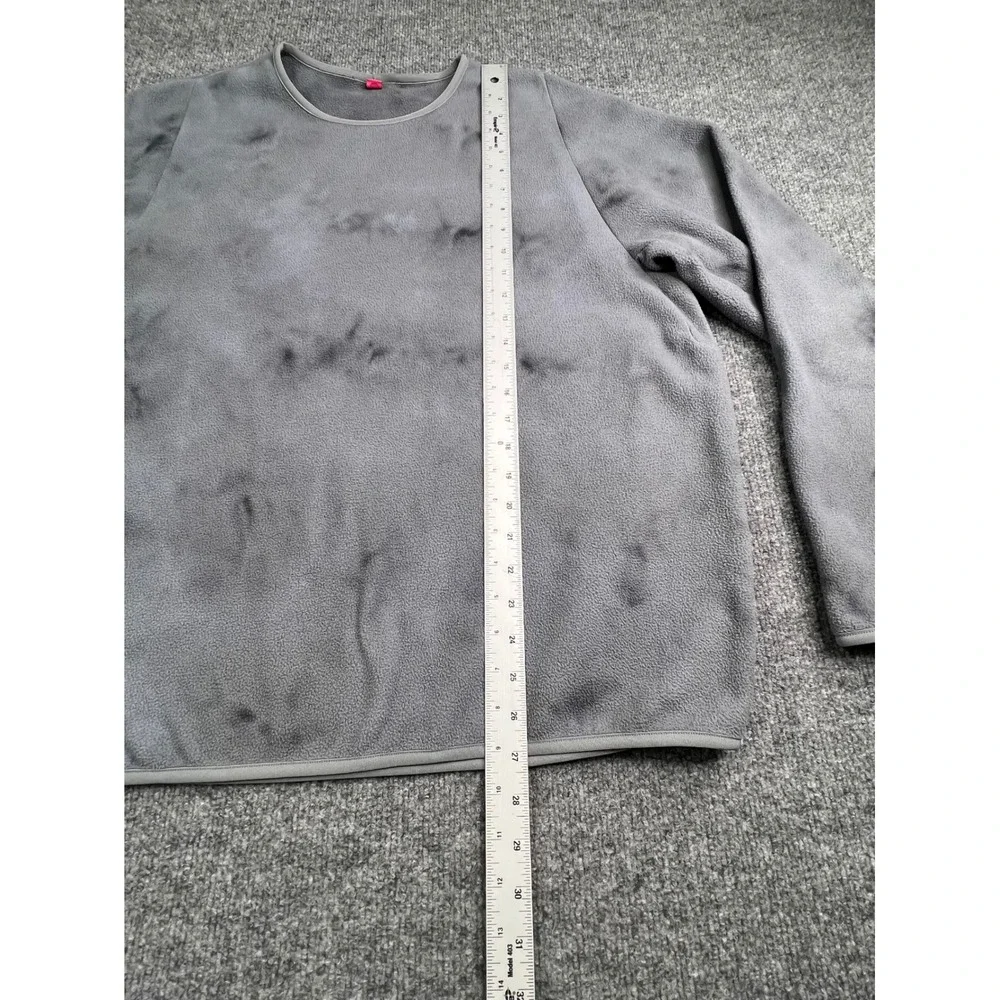 Lululemon Fleece Crewneck Sweatshirt Men's XL Grey Tie Dye Asphalt Pullover